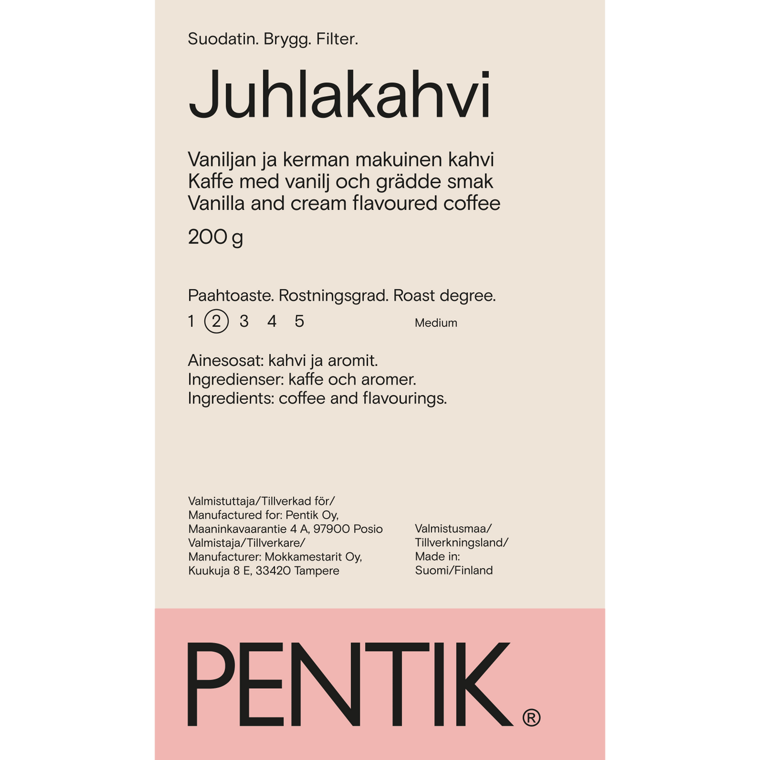 Juhlakahvi - PENTIK - Kattaus/Herkut/Kahvit