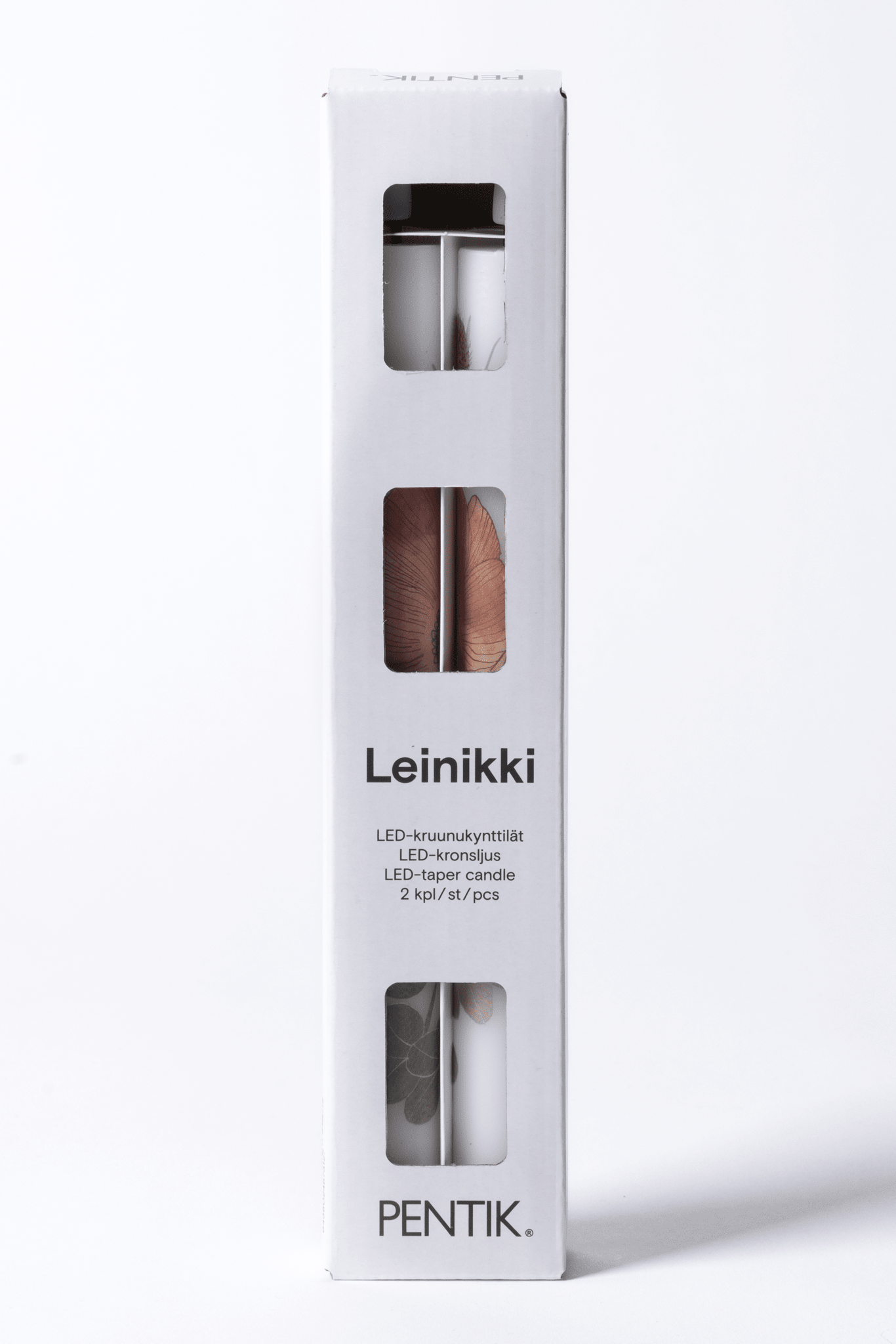 Leinikki Led-Kruunukynttilä 2 kpl/pkt - PENTIK - Sisustus/Kynttilät/Kynttilät