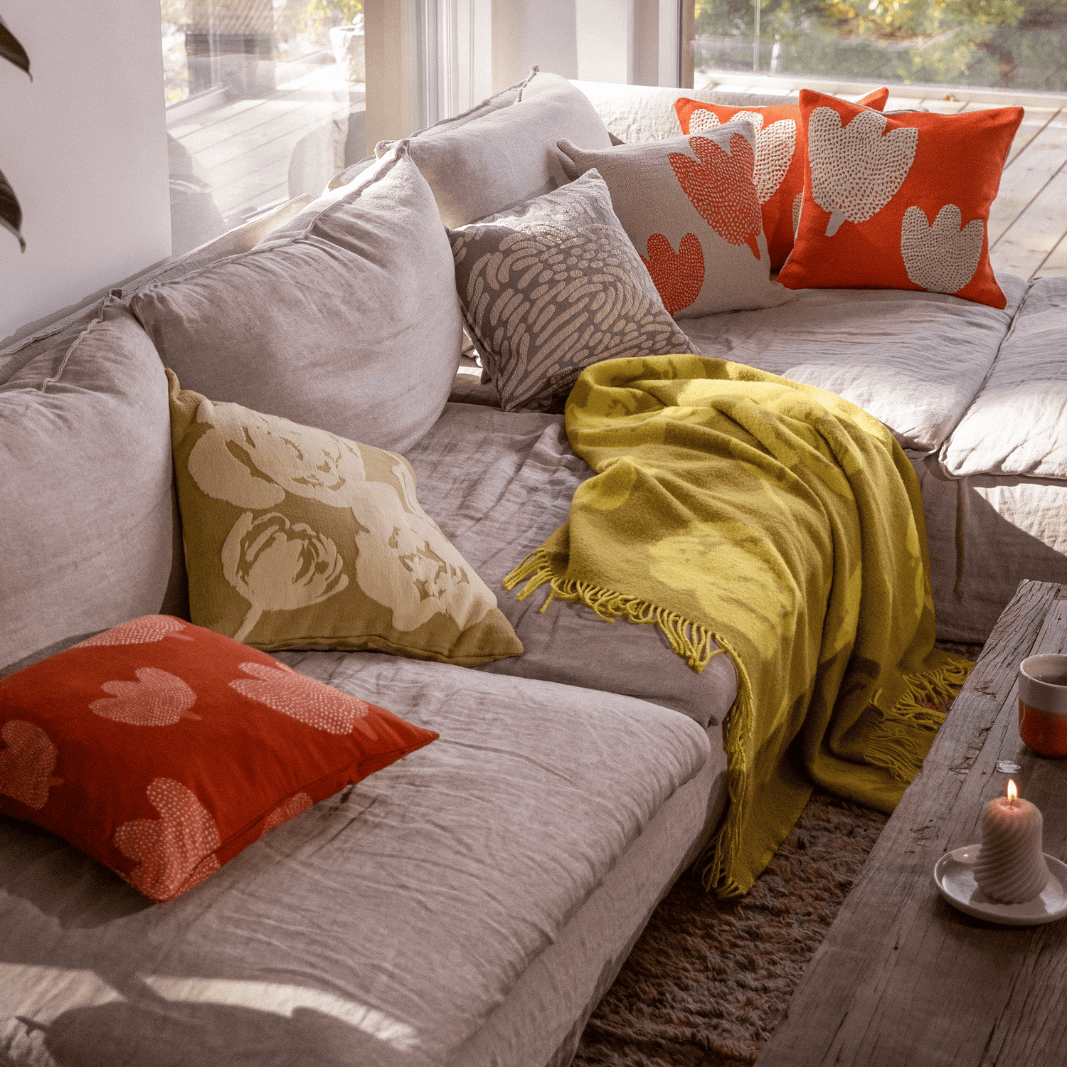 Lilia Jacquard Tyynynpäällinen - PENTIK - Tekstiilit/Sisustustekstiilit/Tyynynpäälliset