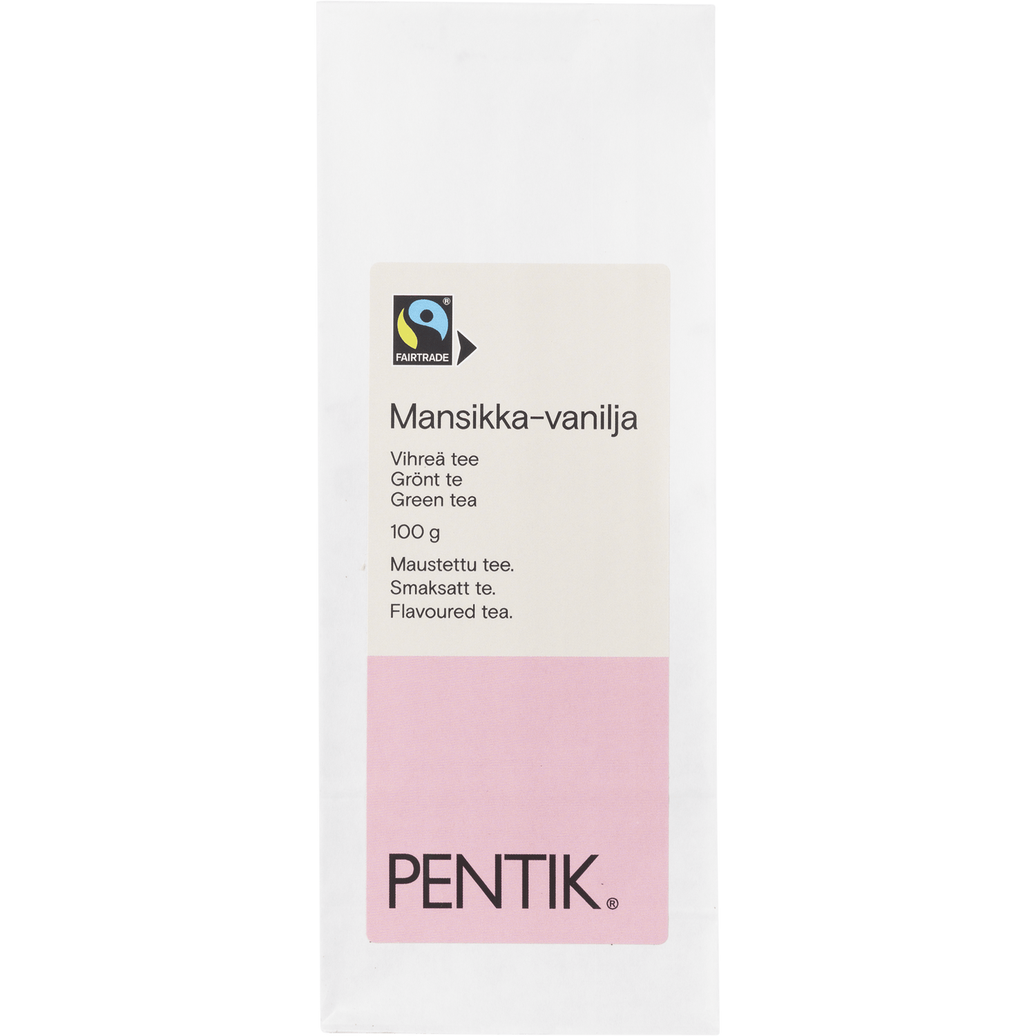 Mansikka - vanilja Vihreä Tee - PENTIK - Kattaus/Herkut/Teet