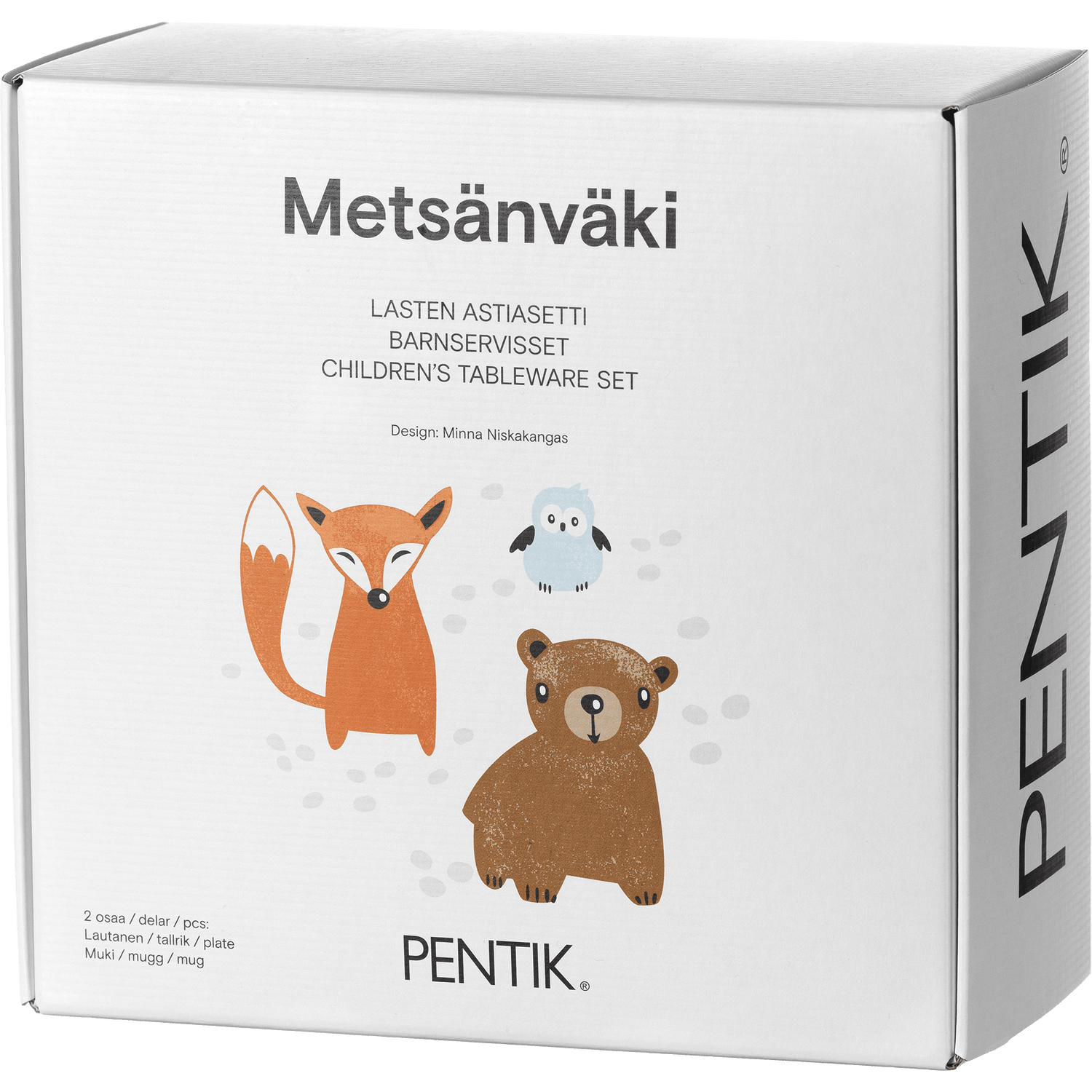 Metsänväki Astiasetti Muki 0,2 l ja Lautanen 18 cm - PENTIK - Kattaus/Astiat/Kupit ja mukit