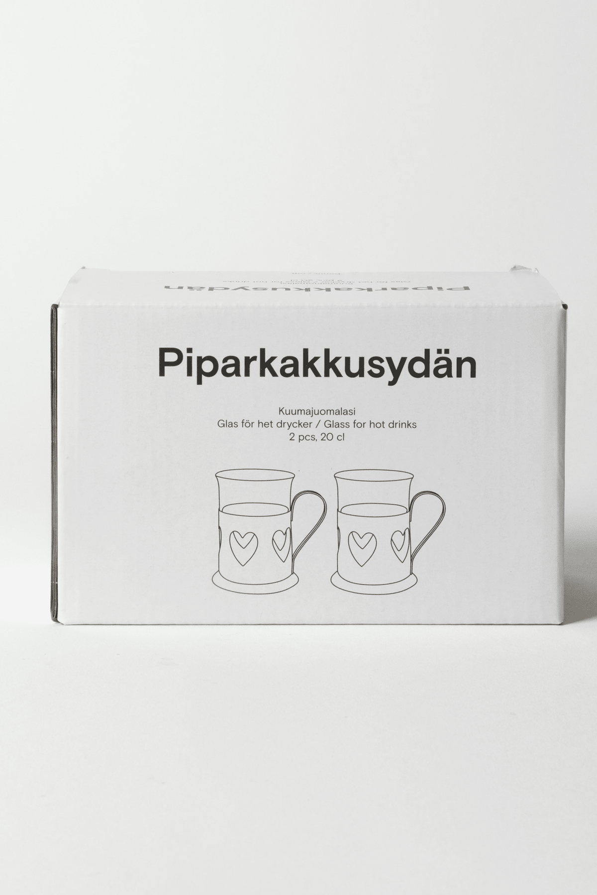 Piparkakkusydän Kuumajuomalasi 2 kpl/setti - PENTIK - Kattaus/Astiat/Lasit