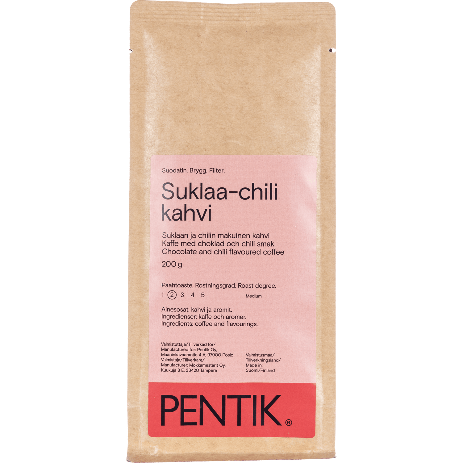 Suklaa - Chili Kahvi - PENTIK - Kattaus/Herkut/Kahvit