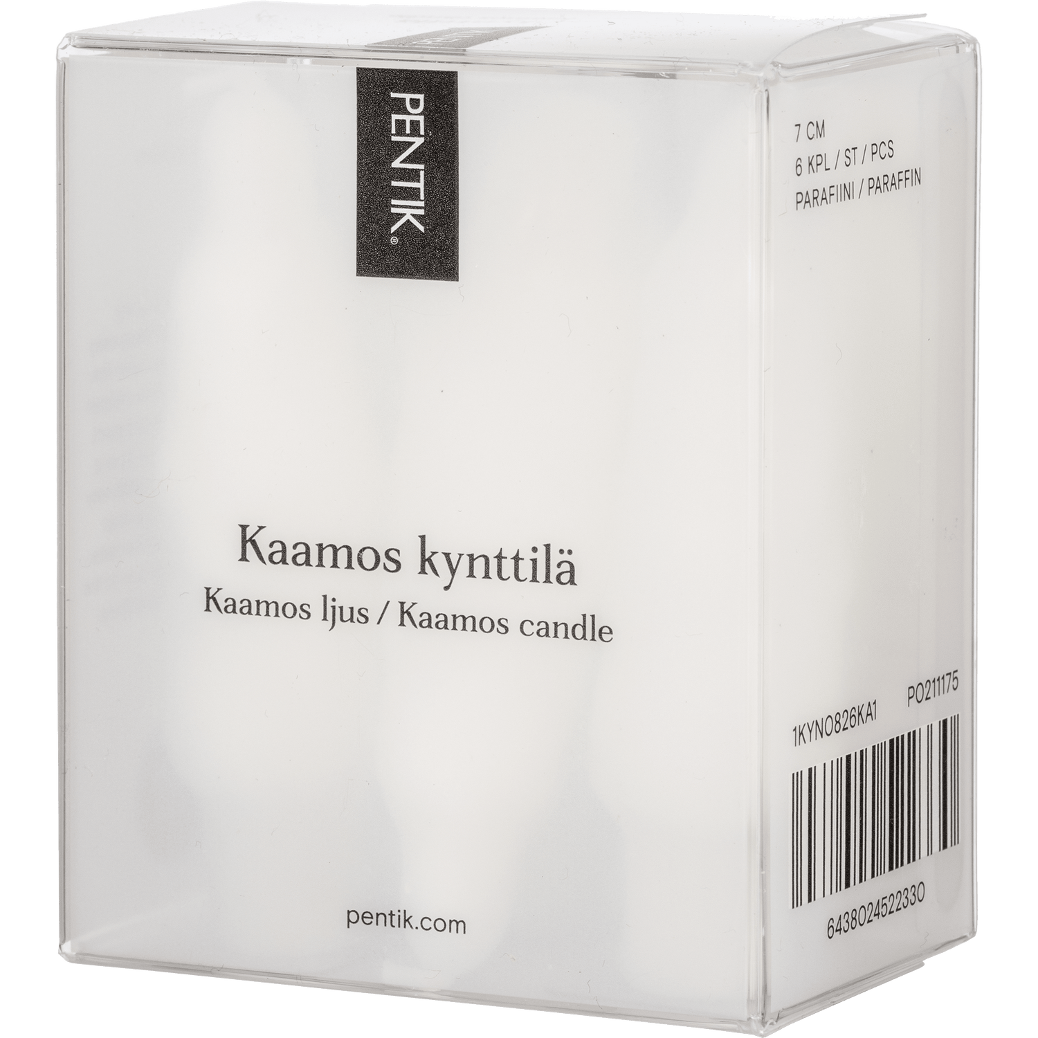 Kaamos Kynttilä 6 kpl/ras - PENTIK - Sisustus/Kynttilät/Kynttilät