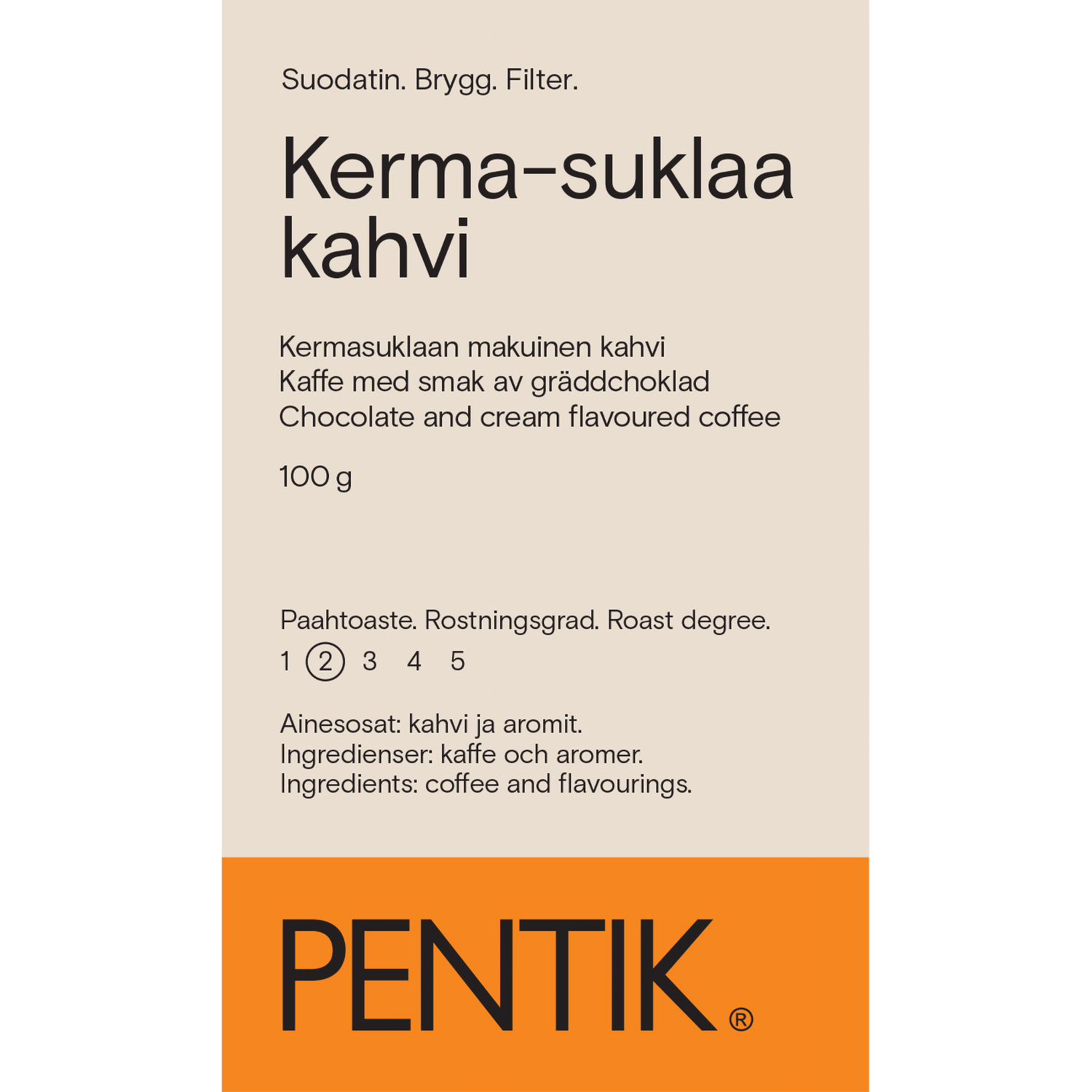 Kerma - Suklaa Kahvi - PENTIK - Kattaus/Herkut/Kahvit