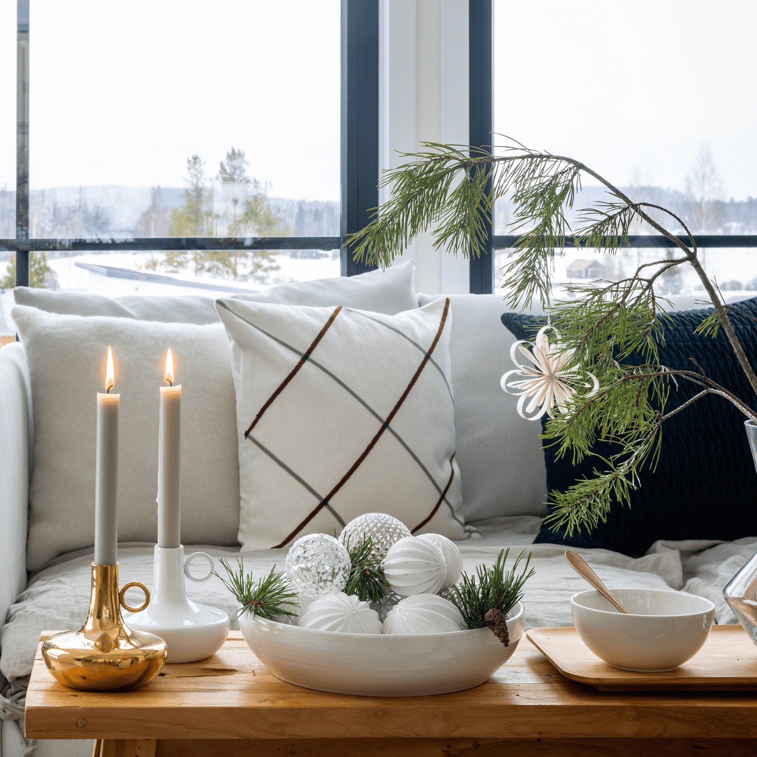 Koto Brodeerattu Tyynynpäällinen - PENTIK - Tekstiilit/Sisustustekstiilit/Tyynynpäälliset