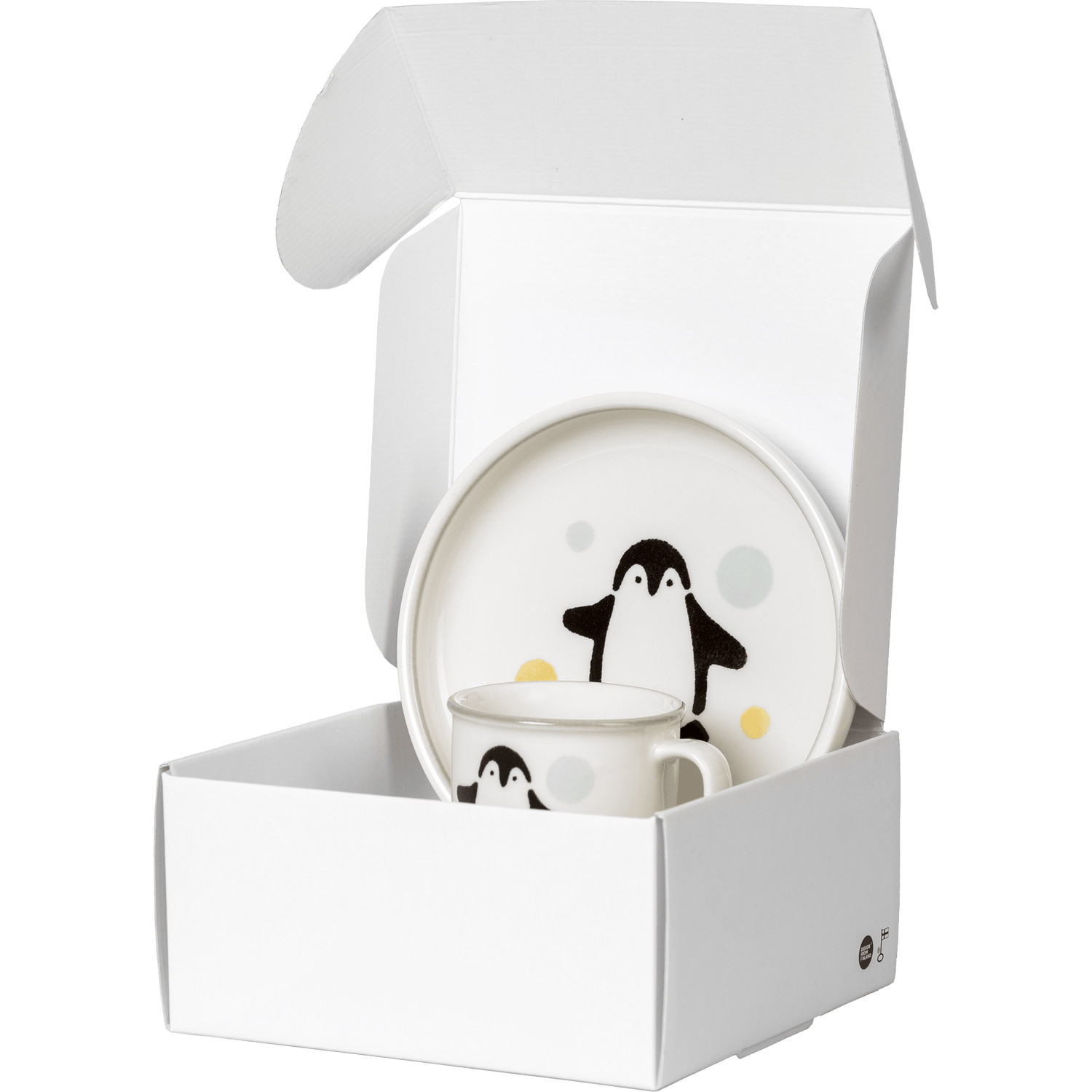 Pingviini Astiasetti Muki 0,2 l ja Lautanen 18 cm - PENTIK - Kattaus/Astiat/Kupit ja mukit