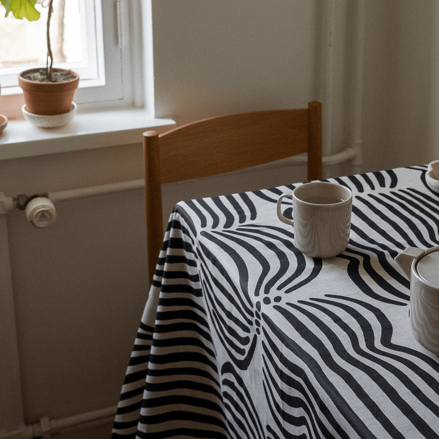 Vilja Puuvilla - Pellavakangas - PENTIK - Tekstiilit/Sisustustekstiilit/Kankaat