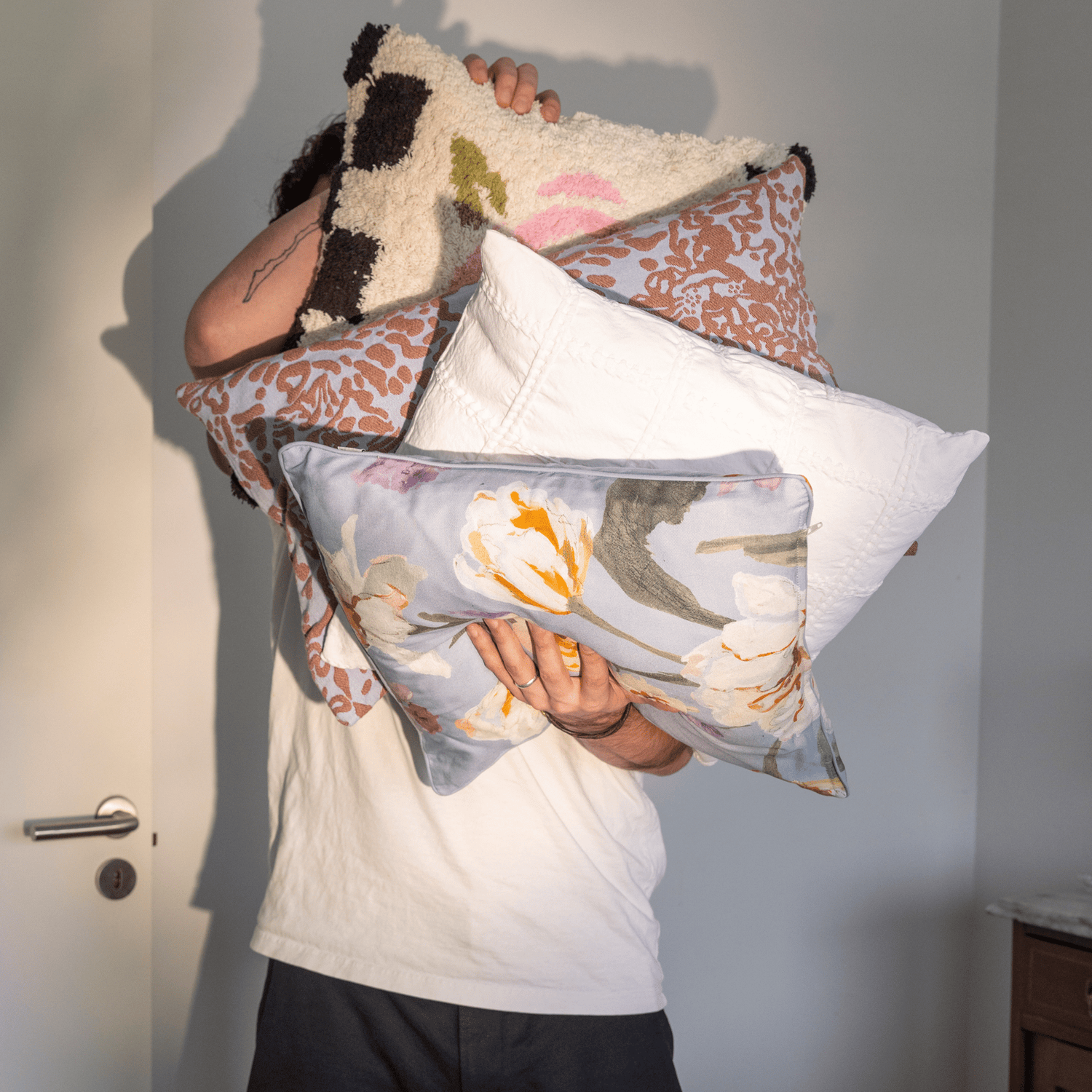 Kreppi Tyynynpäällinen - PENTIK - Tekstiilit/Sisustustekstiilit/Tyynynpäälliset