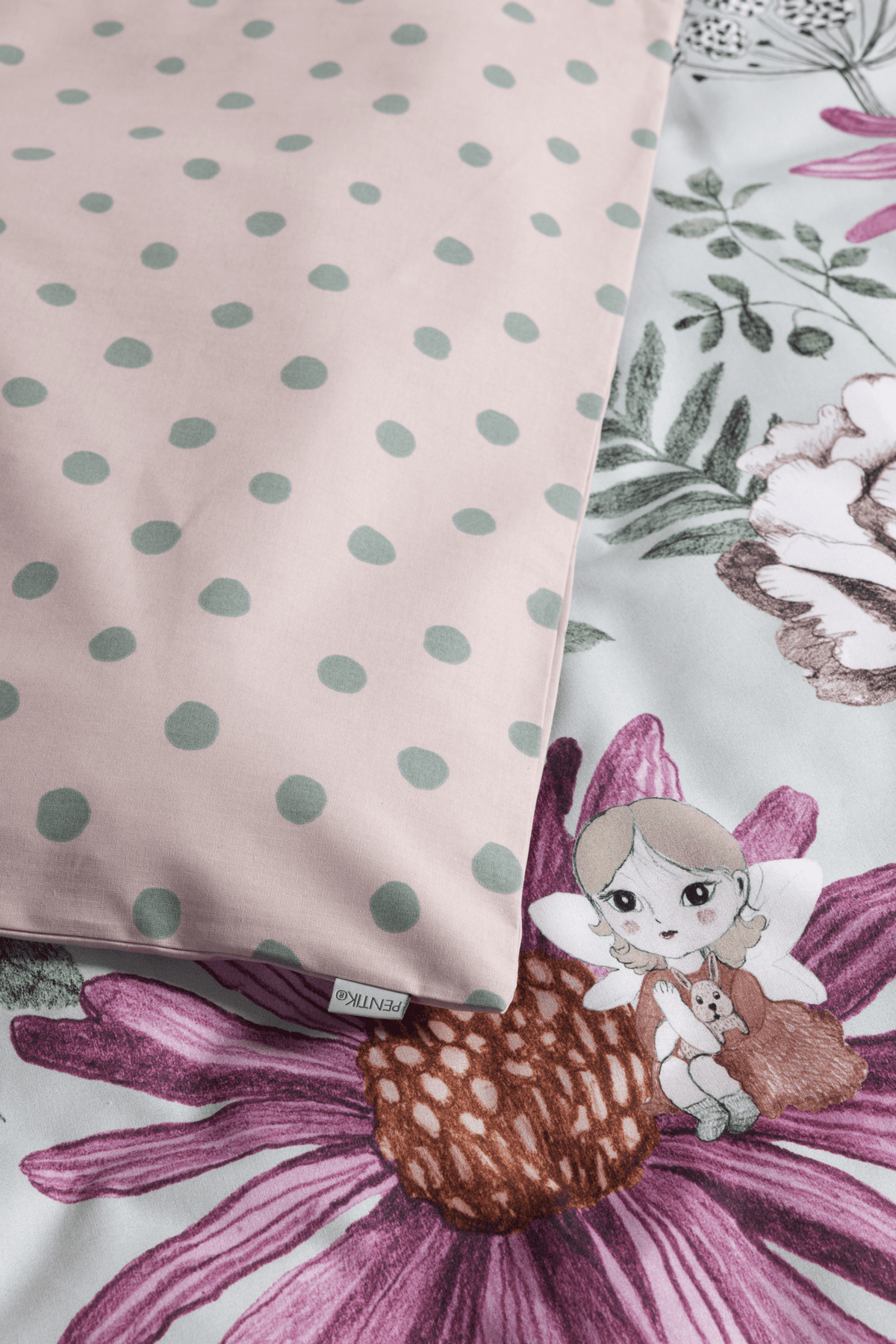 Kukkakeiju Pussilakanasetti - PENTIK - Tekstiilit/Makuuhuonetekstiilit/Pussilakanat