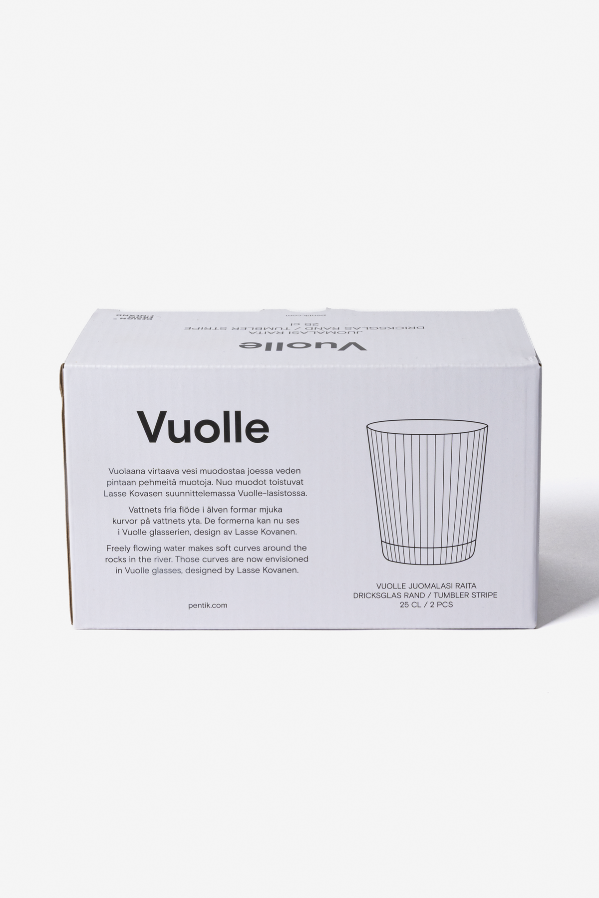 Vuolle Juomalasi Raita 2 kpl