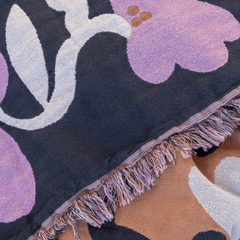 Ruusumalva Torkkupeitto Jacquard - PENTIK - Tekstiilit/Sisustustekstiilit/Torkkupeitot