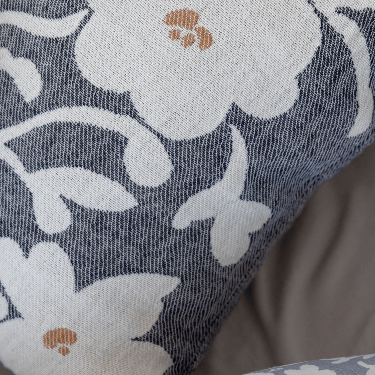 Ruusumalva Tyynynpäällinen Jacquard - PENTIK - Tekstiilit/Sisustustekstiilit/Tyynynpäälliset