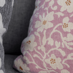 Ruusumalva Tyynynpäällinen Jacquard - PENTIK - Tekstiilit/Sisustustekstiilit/Tyynynpäälliset